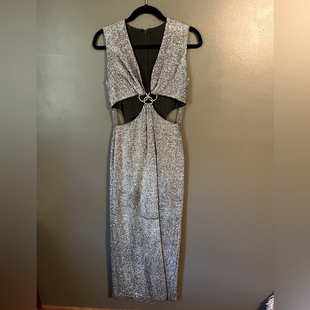 1970’s Silver Cutout Dress